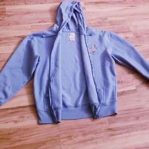 Original Ba Ba zippered front hoodie